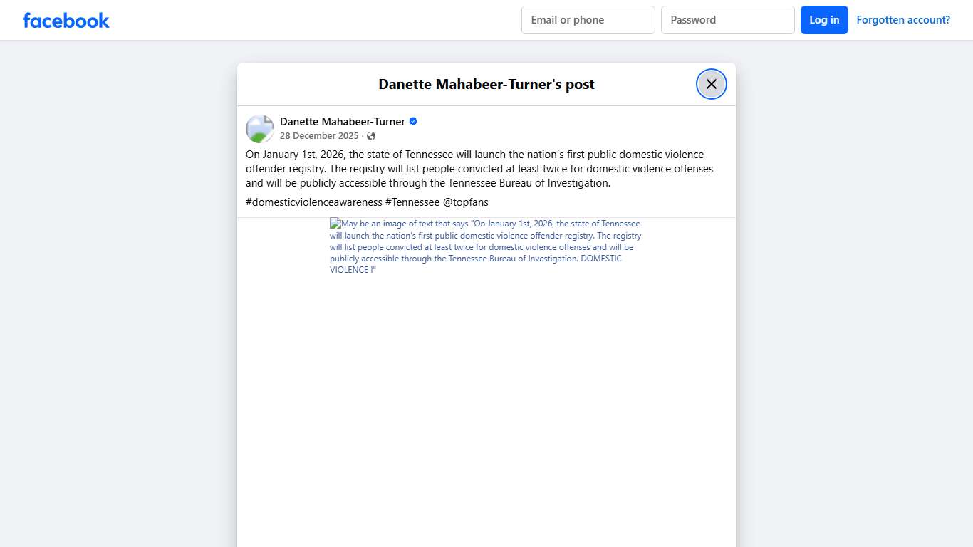 On January 1st, 2026, the state... - Danette Mahabeer-Turner Facebook