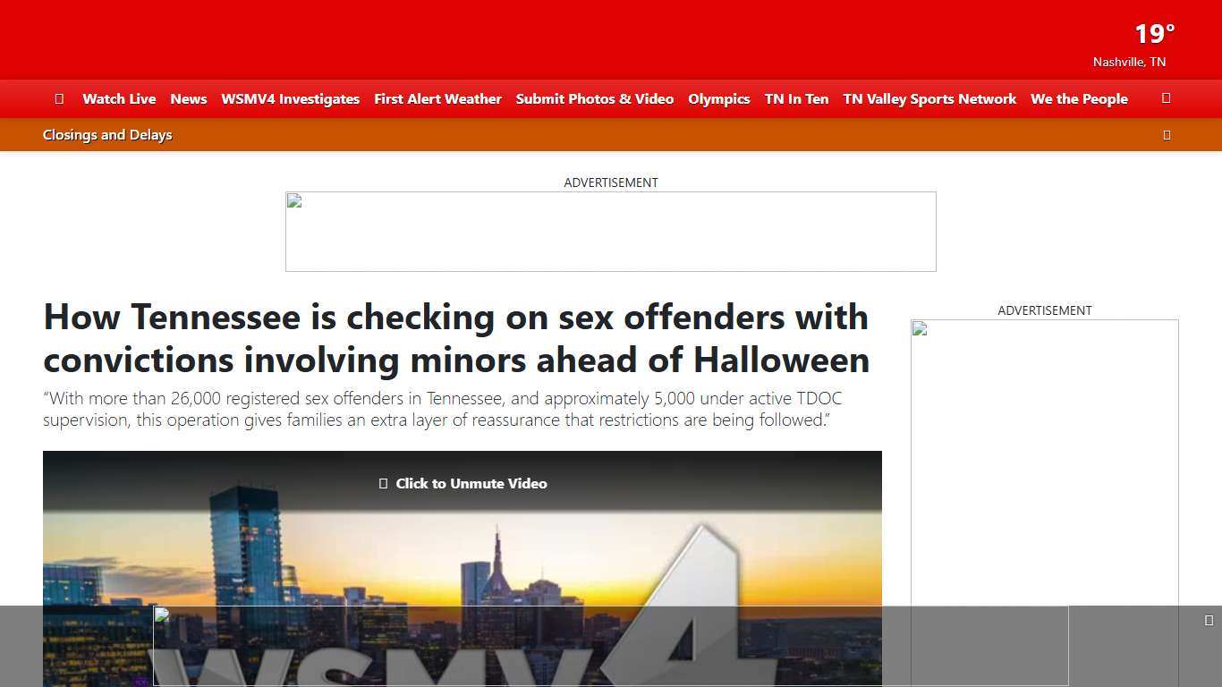 How Tennessee is checking on sex offenders with convictions involving minors ahead of Halloween