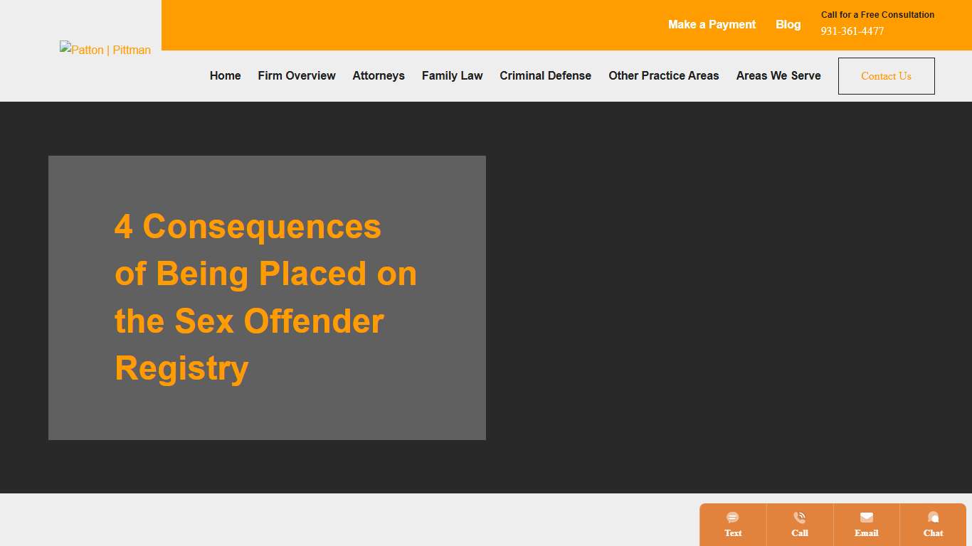 Sex Offender Registry Clarksville Criminal Defense Lawyer